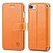 iPhone 8 Case, iPhone 7 Case, SHIELDON Genuine Leather iPhone 7 Wallet Case [Card Slot] [Heavy Duty Protection] Magnetic Closure Protective Flip Case Compatible with iPhone 8 / iPhone 7 - Brown