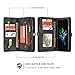 AKHVRS iPhone Xs Max Wallet Case, Handmade Premium Cowhide Leather Wallet Case,Zipper Wallet Case Detachable Magnetic Case & 11 Card Slots [Magnetic Closure] for iPhone Xs Max - Black
