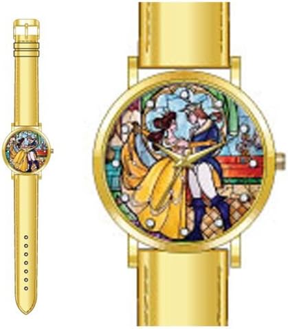 Beauty and the Beast Stained Glass Strap Watch
