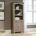 Sauder Harbor View Library with Doors, Salt Oak finish