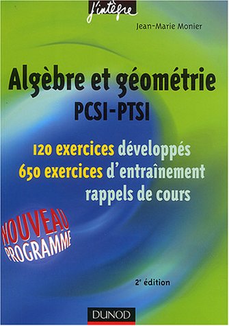 Algèbre et géométrie PCSI-PTSI