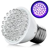 Fashion Outlet Ultra Bright E27 UV Ultraviolet 38LED Lamp Bulb 110V Color Purple Light