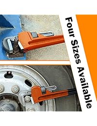 Goplus   4 piezas ajustables de 8 pulgadas, 10 pulgadas, 14 pulgadas, 18 pulgadas. juego de llave turbo, llave inglesa, de alta resistencia, tratada de manera térmica.