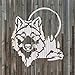 Wolf Head Stencil - Wolf Head Stencil, Wildlife Stencils, Wild Wolf, Wolf Stencil, Painting Stencil