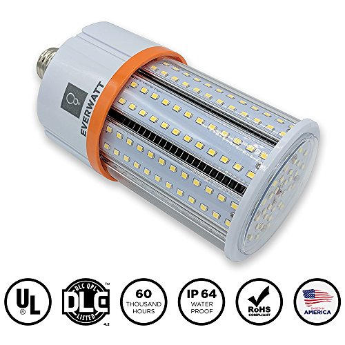 30W LED Corn Light Bulb, Standard E26 Base, 3530 Lumens, 5000K, IP64 Waterproof Outdoor Indoor Area Lighting, Replacement for Metal Halide HID, CFL, HPS