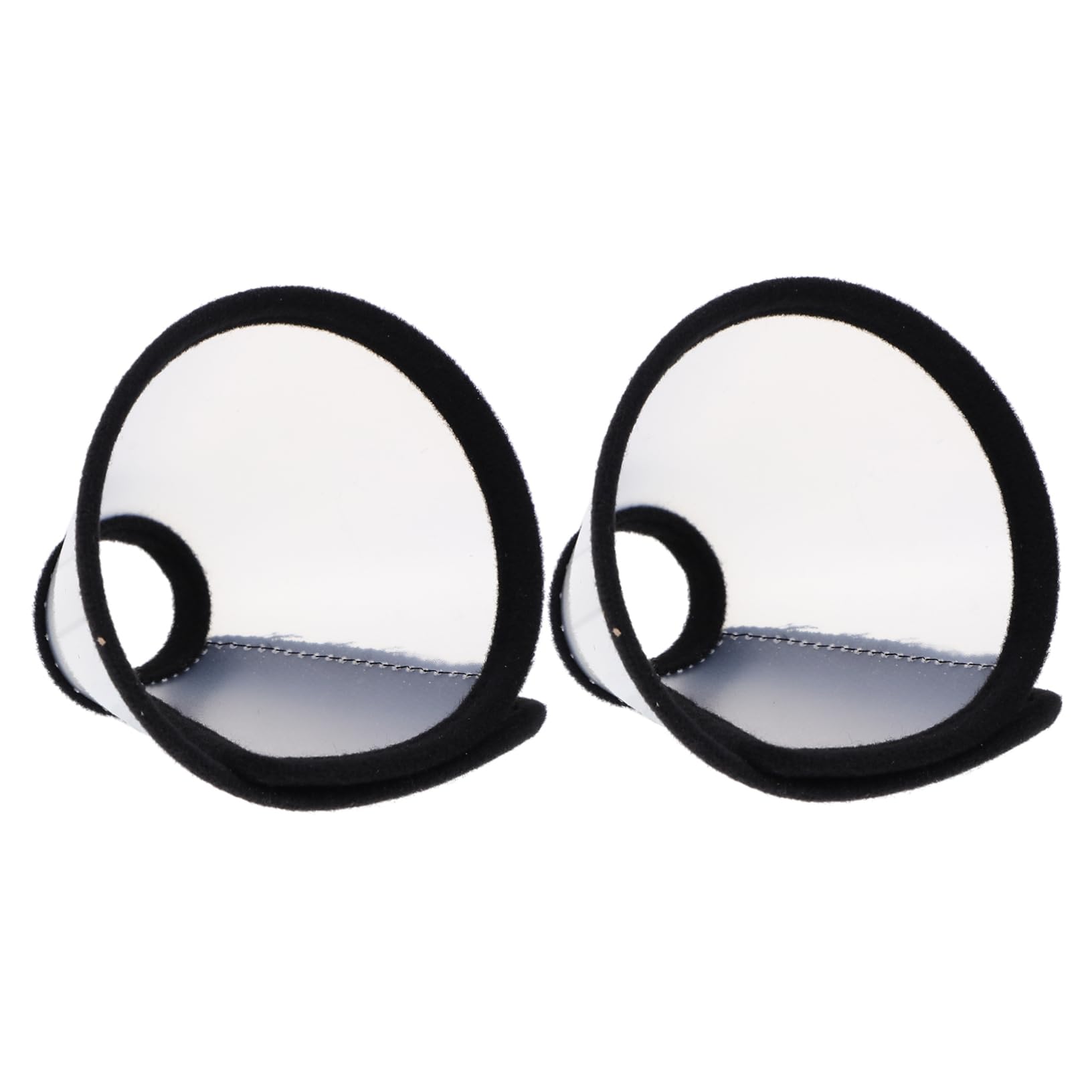 2pcs Anti Bite Collar Guinea Pig Cone Collar Puppy Recovery Anti Licking for Dogs for Puppy Pet Small Hamster Neck Guard Shake White
