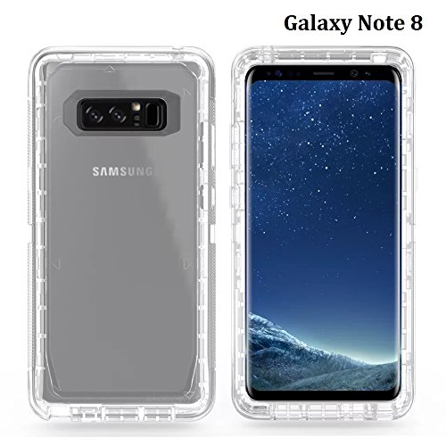 Galaxy note 8 case, dexnor transparent shockproof heavy…