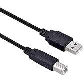 USB Printer Cable Cord Compatible for HP LaserJet Pro M404dn M404dw M454dw M477fdw M479fdn M102w M251nw M227FDN,Envy 4500 5640 7155 7640 7855,HP DeskJet 3755 3632 3054,PageWide Pro 477dw