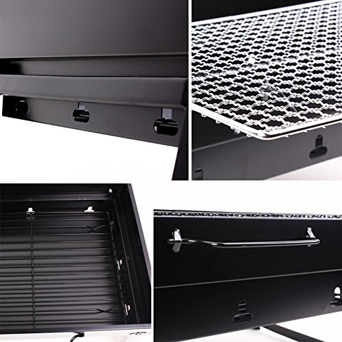 Fancyoung Charcoal Barbecue Grill Portable Foldable Tabletop Charcoal Cheap BBQ Tools Accessories for Camping,Hiking,Picnic - Thumbnail 3