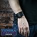 Tundra Jewelry The Most Comfortable Genuine Leather Braided Cuff Bracelet, Black Braided