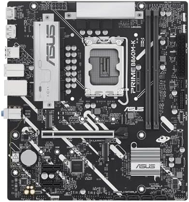 PRIME B860M-K, Scheda Madre Intel mATX, Slot DDR5, Nera