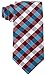 Scott Allan Mens Plaid Necktie - Burgundy/Teal