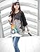 DOINSHOP Lady Black Batwing Sleeve Chiffon Shirt Bohemian Tops Oversized Blouse (XL)