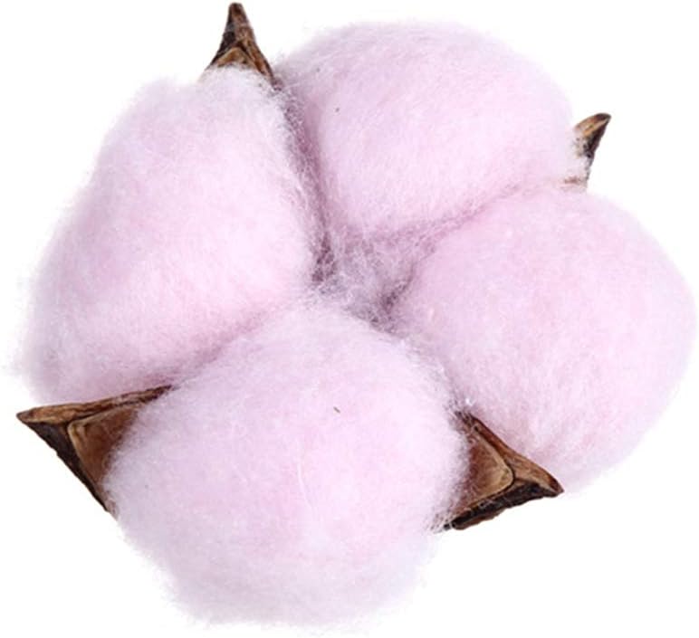 50pcs Natural Cotton Balls Dry Flower Wedding Dried Flowers Plants for