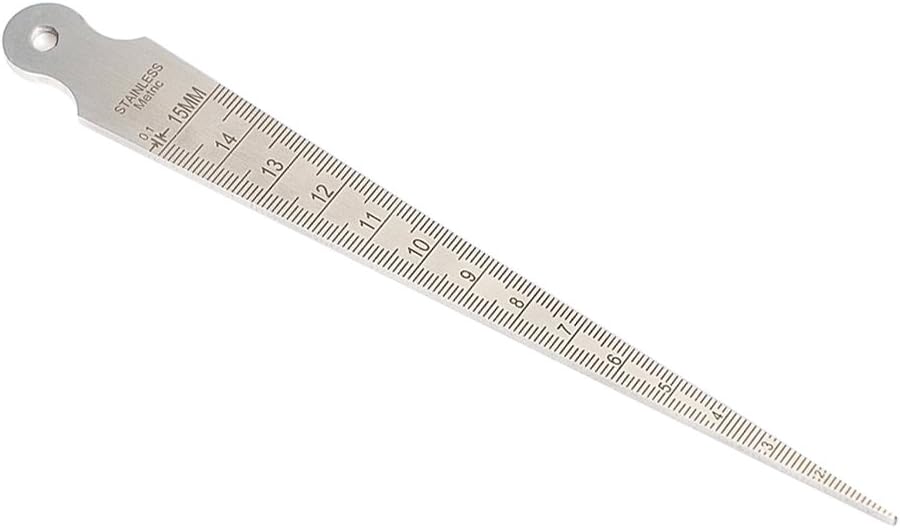 Taper Gage 1-15mm Stainless Taper Welding Gauge Test Ulnar Inch&Metric by Co-link, Silver, Small - Image 3