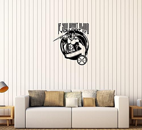 Wall Decal Sports Gym God Zeus Bodybuilding Powerlifting Vinyl Sticker Unique Gift (ed694)
