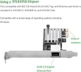 Oikabio PCIe x1 Network Card 2.5G Gigabit Ethernet Adapter 1 Port RJ45 view 6
