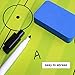 Amhii Football Soccer Magnetic Tactic Coach ClipBoard with Dry Erase Zipper and Marker Pen - Coaching Strategy Board Kit Equipment Foldable and Portable Coach Tool