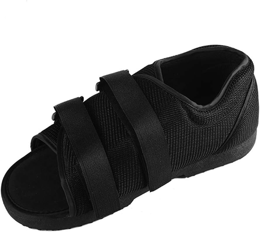 YJZQ Medical Grade Post-Operation Heel Weight Bearing Shoe Surgery Open Toe Shoe Orthopedic Sandal Breathable Touch Fastening Slippers for Arthritis Diabetic Edema Swollen Feet