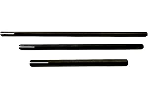 Pro-Graad SM-468 Slotted Mandrel 1/4” Shank & Body 3 Piece Set 4” – 6” – 8” Split Head Slot Mandrels, Core Sanding Internal Holes, 1/4” Shank Diameter x 4, 6, 8 inch Overall Lengths, Set of 3