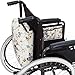 Two Bags Wheelchair Accessories by Astrata - Backpack Storage and Armrest Side Organizer - Lightweight Wheelchair Rollator Walker Bag - Organizers and Storage Travel Items (Floral)