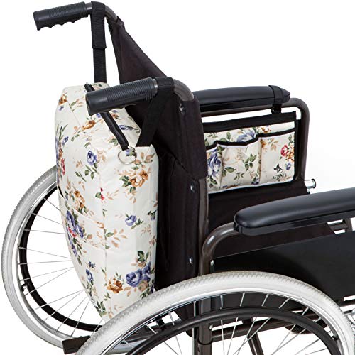 Two Bags Wheelchair Accessories by Astrata - Backpack Storage and Armrest Side Organizer - Lightweight Wheelchair Rollator Walker Bag - Organizers and Storage Travel Items - Handicap Accessories - Thumbnail 2