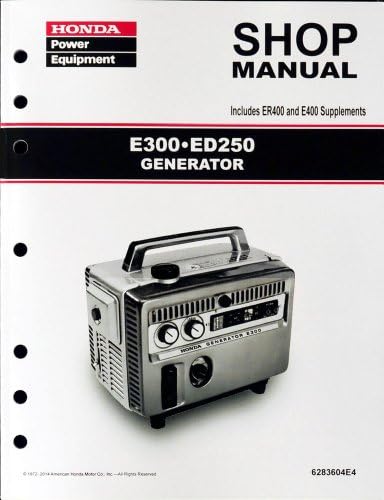 Honda E300 E400 ED250 ER400 Generator Service Repair Shop Manual
