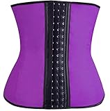 Pandolah Women Sport Latex Steel Boned Corsets and Bustiers Waist Training Cincher