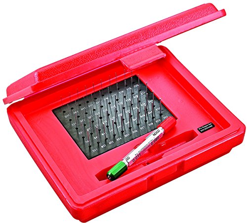 Starrett S4001-060  Precision Steel Pin Gauge Set, Sizes 0.011-0.060-