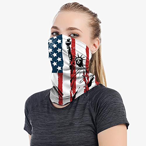 Neck Gaiter Face Mask,Reusable Face Cover Scarf,Summer Cooling Breathable Lightweight Bandana for Men Women