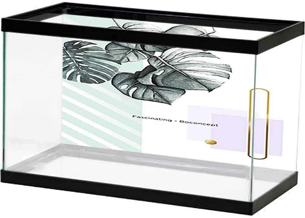 bybyhome Image Decor Watercolor Seamless Pattern with Green Branches and Leaves Isolated Easy Paste