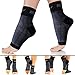 Rikedom Sports Plantar Fasciitis Foot Sleeves Ankle Compression Socks (Black)