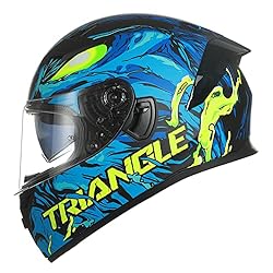 TRIANGLE Dual Visor Full Face Motorcycle Bike