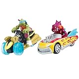 Teenage Mutant Ninja Turtles T-Machines Leonardo in AT-3 and Fishface in Shellcrusher Diecast Vehicle (2-Pack)