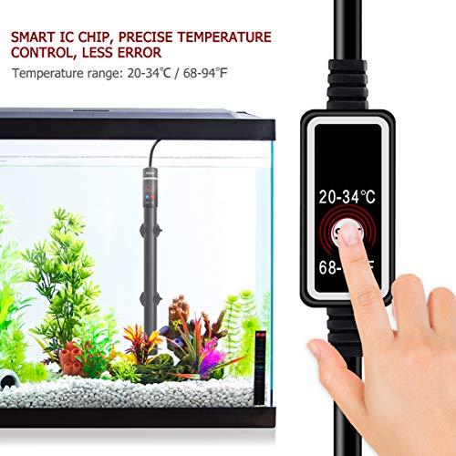 POPETPOP [Upgraded 400W Aquarium Heater Submersible Titanium Fish