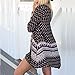 EFINNY Women's Bohemia Style Long Sleeve Sundress Beach Dress