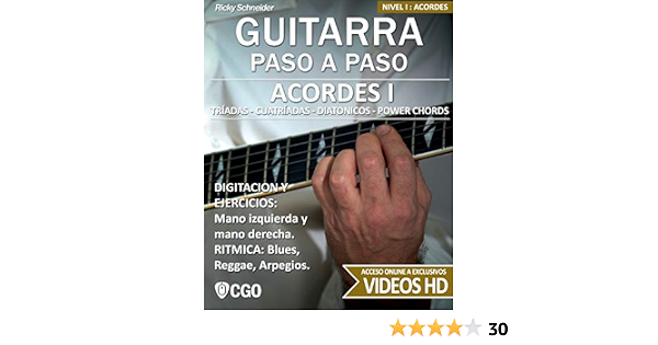 Acordes I - Guitarra Paso a Paso: Tríadas, Cuatríadas, Diatónicos, Power  chords . . . (Acordes, Guitarra Paso a Paso. Con videos HD) (Spanish  Edition): Schneider, Ricky: 9781096417293: Amazon.com: Books