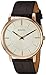 Bulova Classic Quartz Mens Watch, Stainless Steel with Brown Leather Strap, Rose Gold-Tone (Model: 97A126)