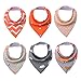 Baby Bandana Drool Bibs - Cute Kids Design for Girls, 100% Organic Cotton for Drooling and Teething, Perfect Baby Registry Gift for Infant and Newborn by KiddyByte