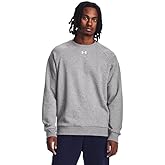 Under Armour Men's Rival Fleece Crew, (025) Castlerock Light Heather / / White, Large Tall