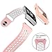 Fitbit Ionic Bands And Case,MYRIANN Accessories Set With Silicone Sport Band And Protective Case Cover for Fitbit Ionic Smart Watch (Pink/White, Small(5.5