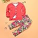 Franterd Baby Girls Clothes Set, Long Sleeve T-Shirt Tops+Coat+Pants Outfits