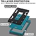 SKYLMW All-New Amazon Fire HD 8 (2016 6th Generation) Case,[Kickstand Feature],Shock-Absorption/High Impact Resistant Heavy Duty Armor Defender Case,Black Blue