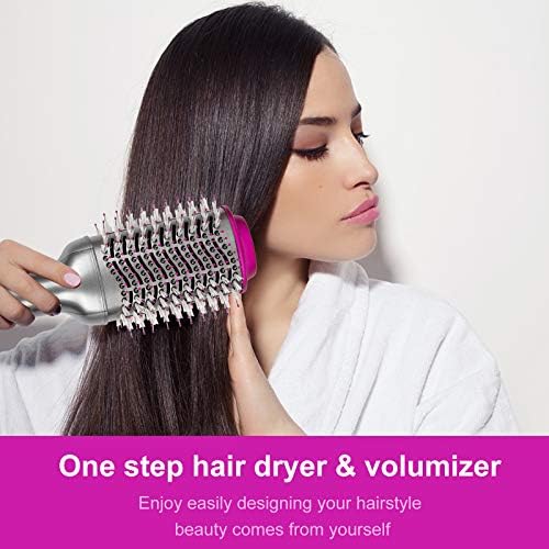 Cepillo secador de pelo chignon, cepillo redondo para alisar el