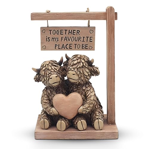 Hughie Highland Cow Together