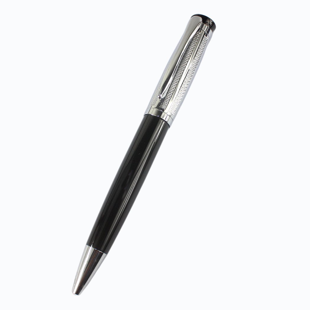 Gullor 508 ballpoint pen Black with Silver Printing Pen
