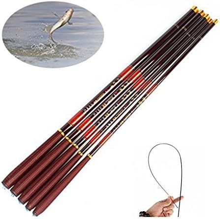 Fishing Rod Fishing Pole Carbon Fiber Hand Pole spinning ultra light fish fishing rods stream carp rod 2.7-7.2M (6.3)