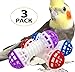 Bonka Bird Toys 1308 Three Dumbbell Foot Toys Parrot cage Bell Conure Parakeet Budgie chew feet Play Fun Training Accessories Balance Suppliesthumb 3