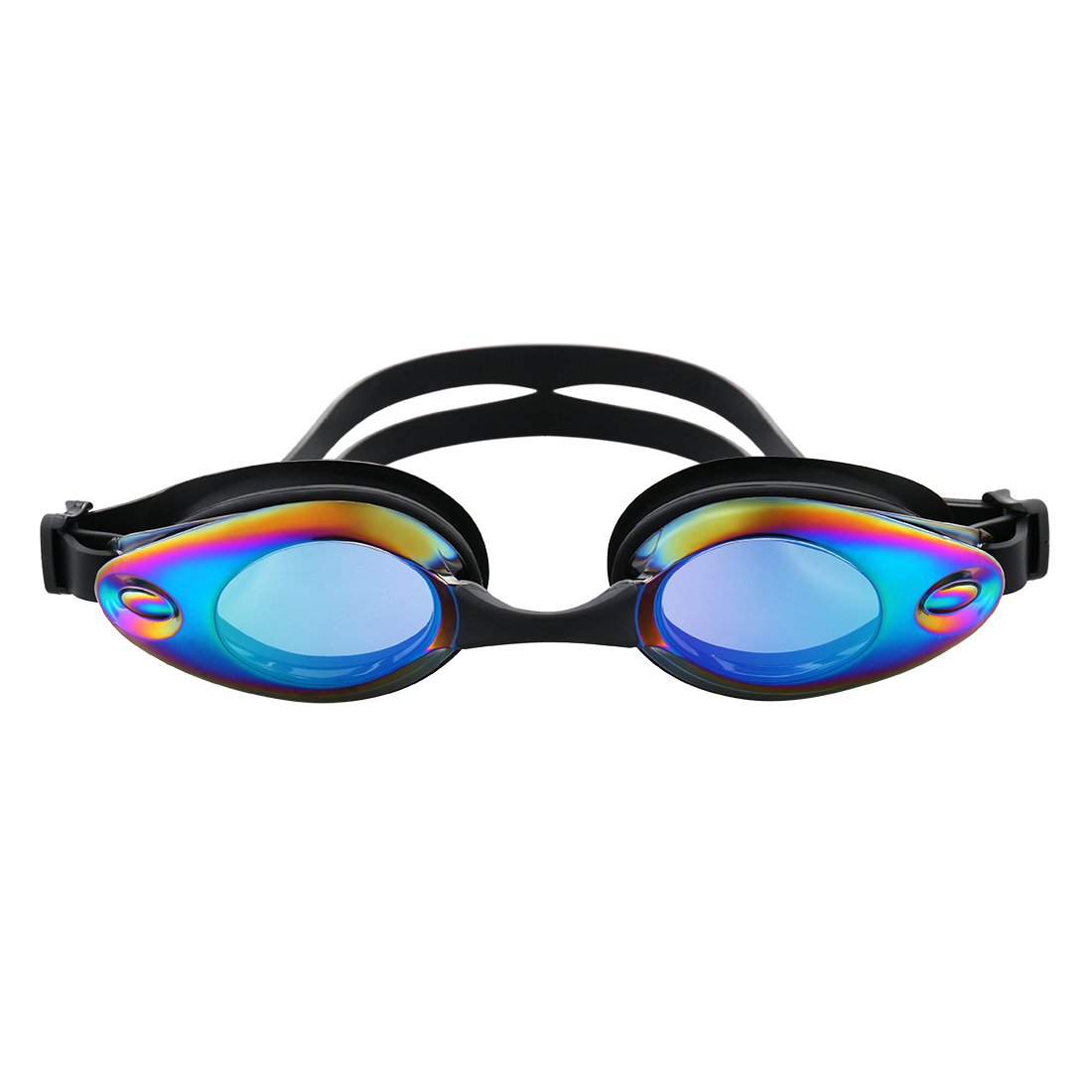 Caiyuangg Occhiali da Nuoto Sportivi con Protezione Anti-appannamento, Protezione UV al 100%, Naselli Intercambiabili, Inclusa Custodia per Adulti, Bambini, Uomini e Donne