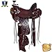 HILASON 15 in Western Horse Wade Saddle Leather Ranch Roping Mahoganythumb 1